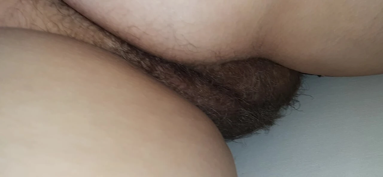 I went into my aunt’s room to jerk off to her hairy pussy.