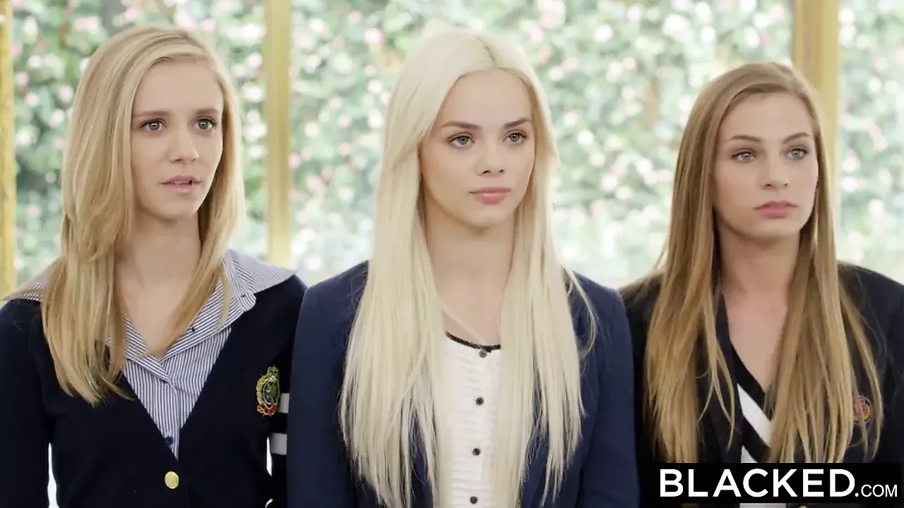 BLACKED – Preppy Girl Threesome Get Three BBCs