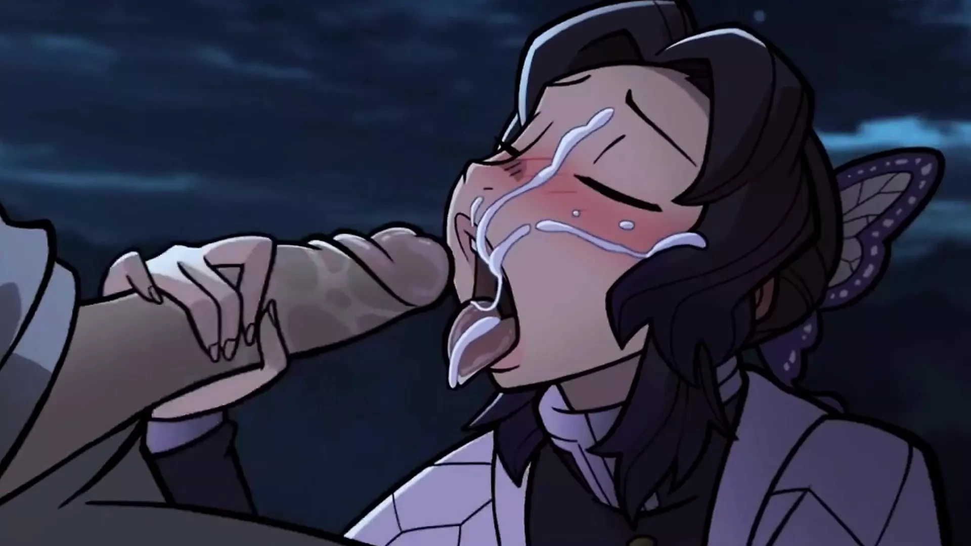 »Total Concentration Breathing» A Night of Passion on the Rooftop – Exclusive Hentai Parody, ENG Sub