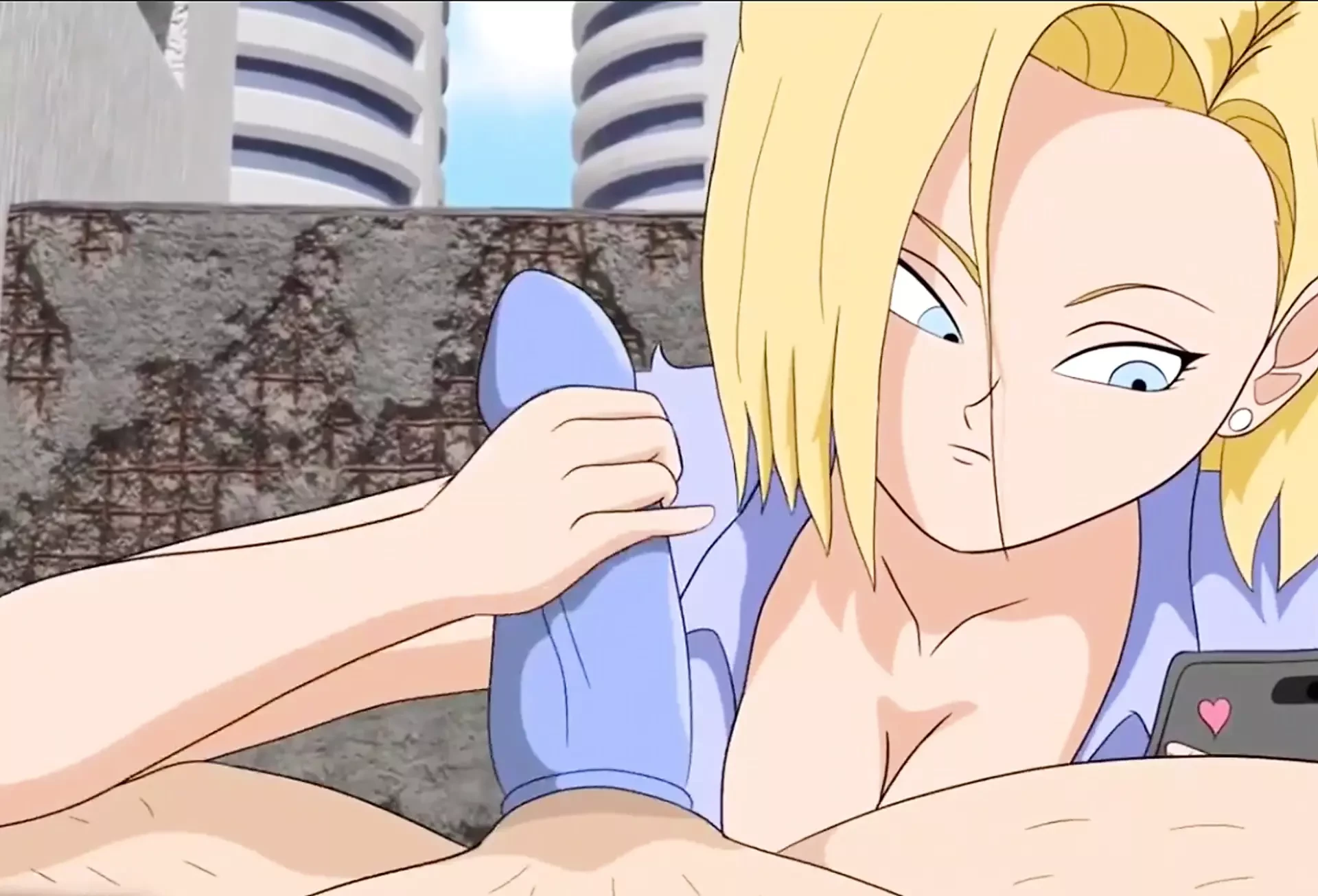 Android 18 Suck With Condom ( Chuchozepa )