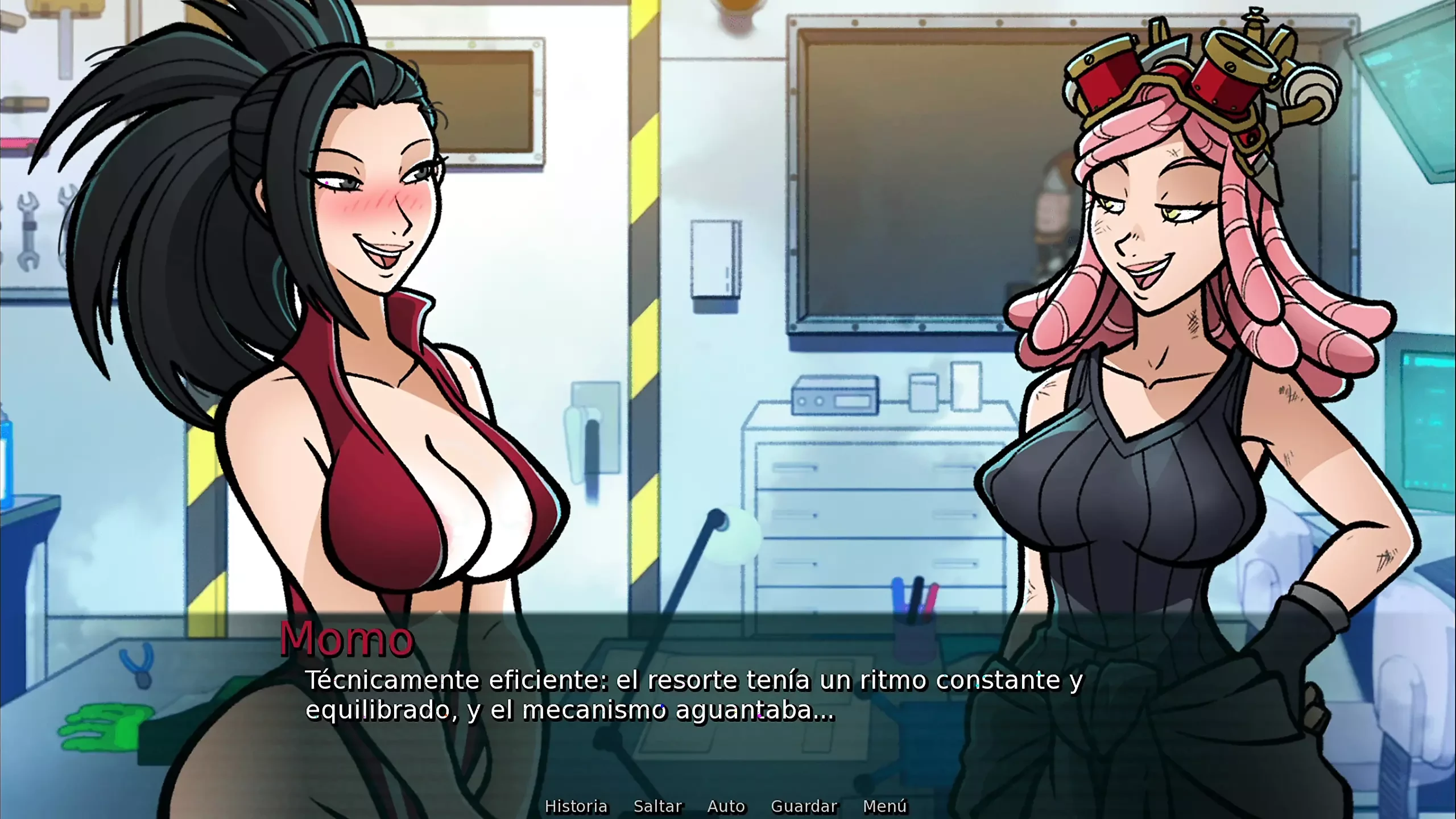 Mei’s Proyect – La Voluptuosa Momo Yaoyorozu Probando el gran Invento de la Hermosa Mei