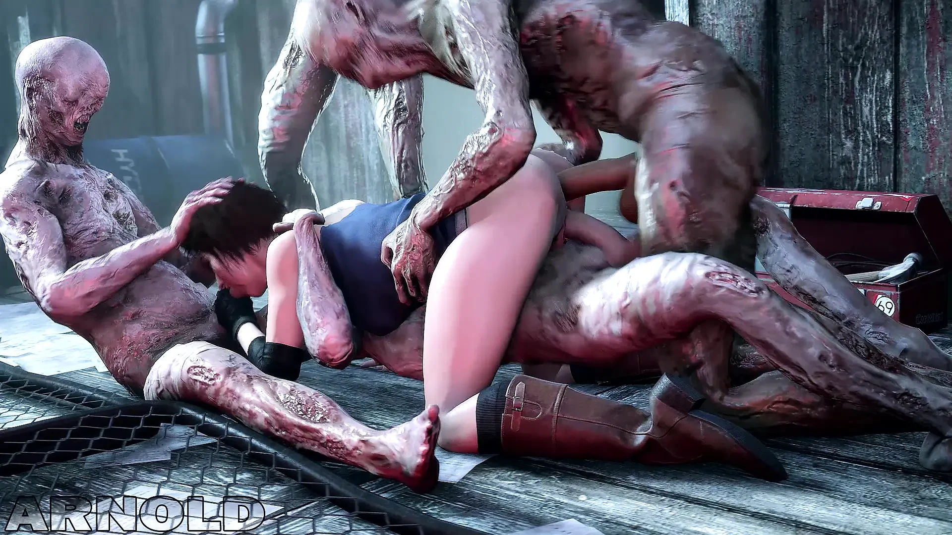 Resident Evil Girl Ep13 Animation with Sound. 3D Hentai Porn Compilation